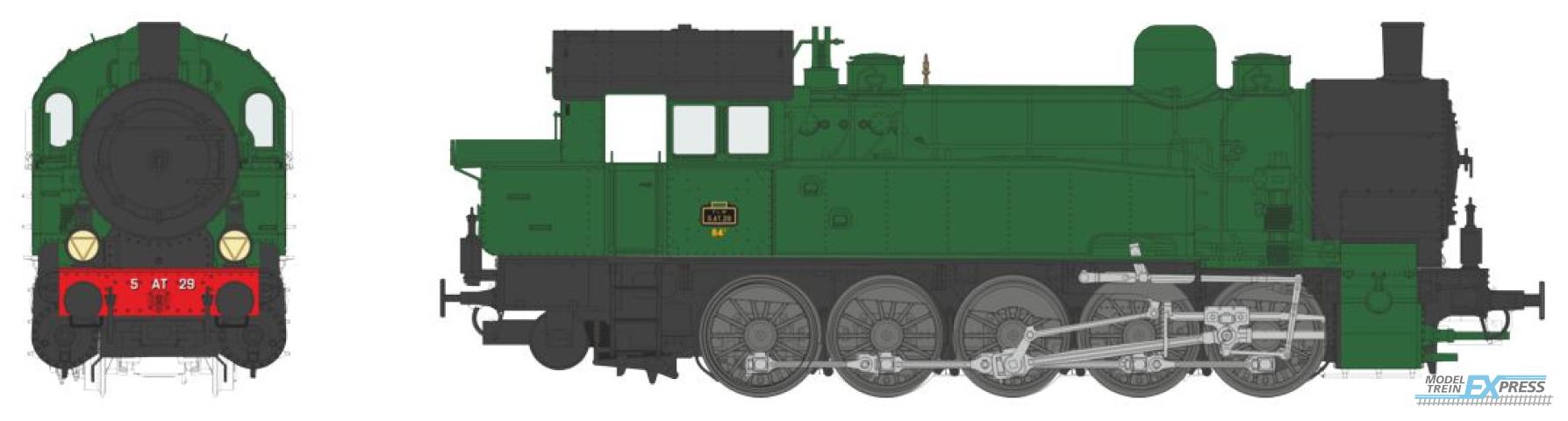 REE models MBE-005 Ex-T16 - PLM 5 AT 29 Era II - DCC/AC, Functionnel Couplers, Smoke