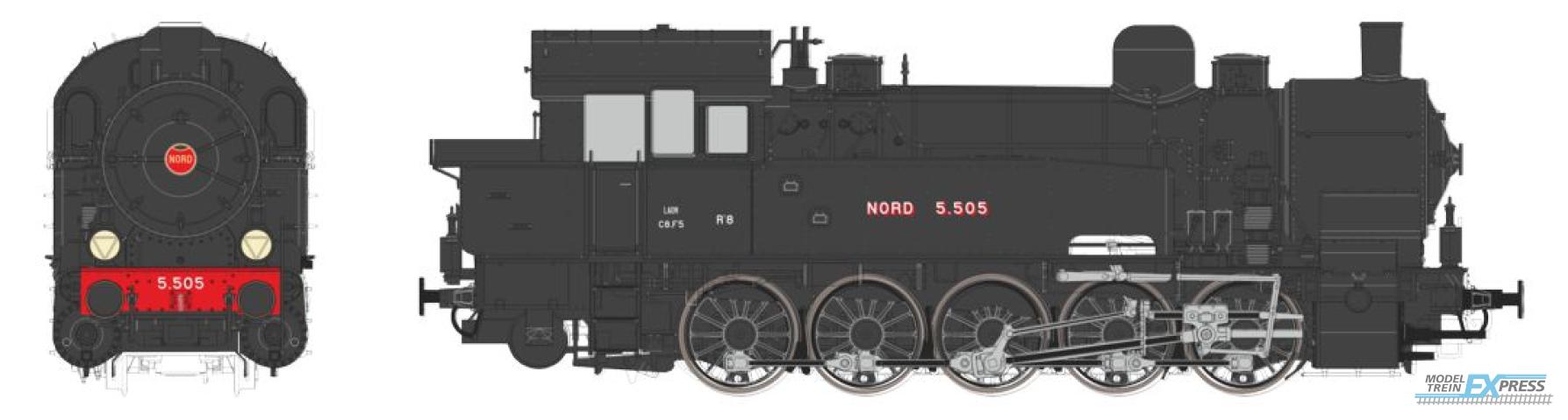 REE models MBE-007 Ex-T16 - NORTH 5.505 Era II - DCC/AC, Functionnel Couplers, Smoke