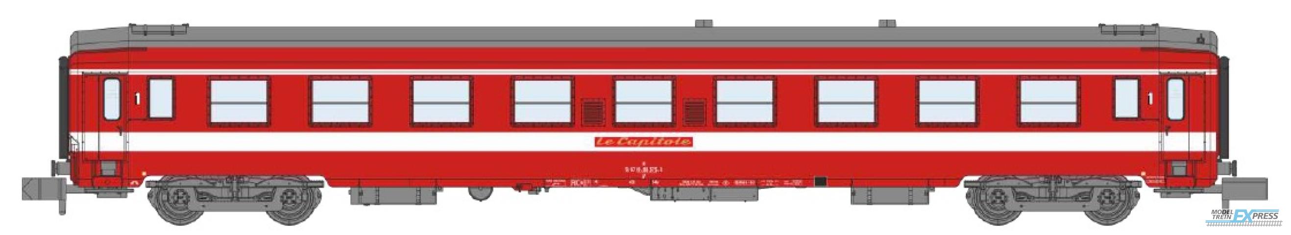 REE models NW-157 UIC Car A9 Era IV Red "LE CAPITOLE"