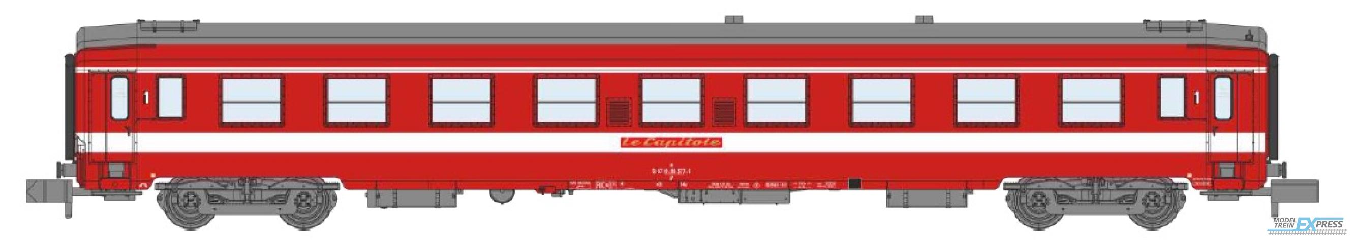 REE models NW-158 UIC Car A9 Era IV Red "LE CAPITOLE"