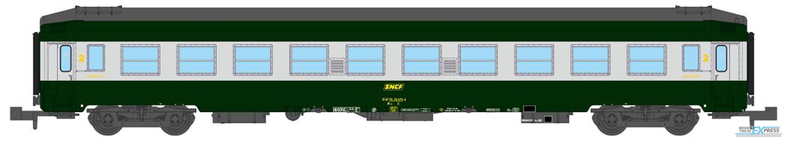 REE models NW-188 UIC SLEEPING CAR High roof with grey color, Green-Alu 160 color Era IV