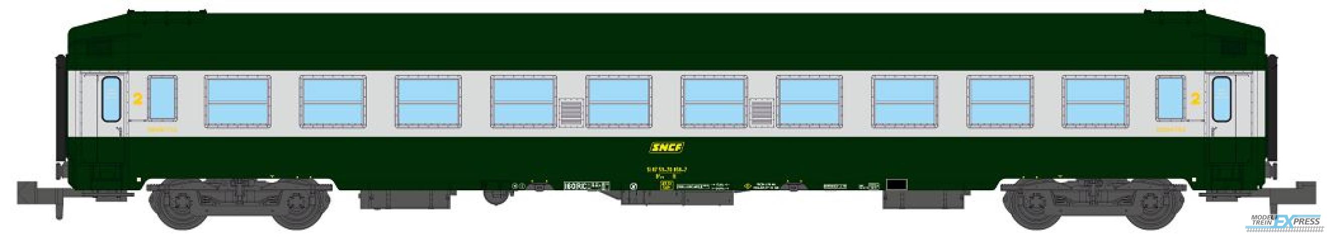 REE models NW-192 UIC SLEEPING CAR High roof, Green-Alu 160 color Era IV