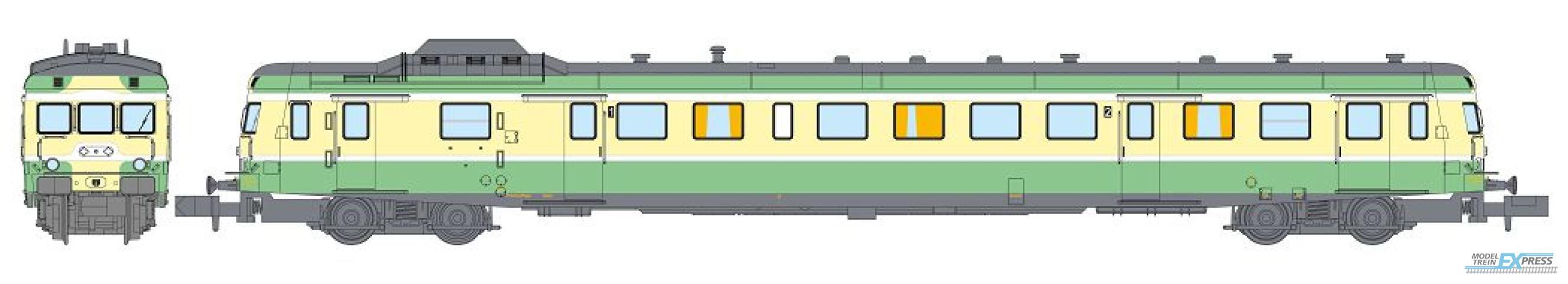 REE models NW-250 X-2899 Green without skirt 1st / 2nd class - LYON-VAISE Era IV ANALOG