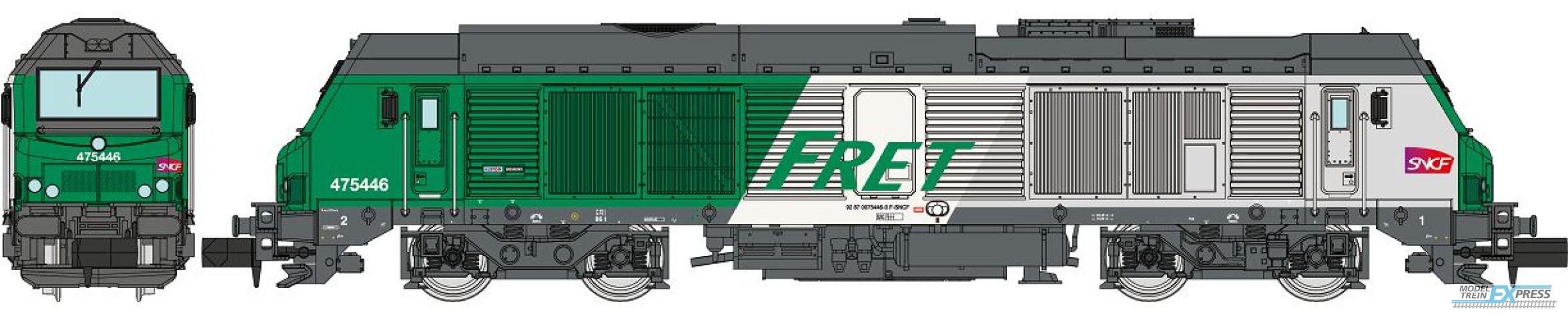 REE models NW-293 Diesel locomotive BB 75446, FRET livery,Longueau, Ep.VI