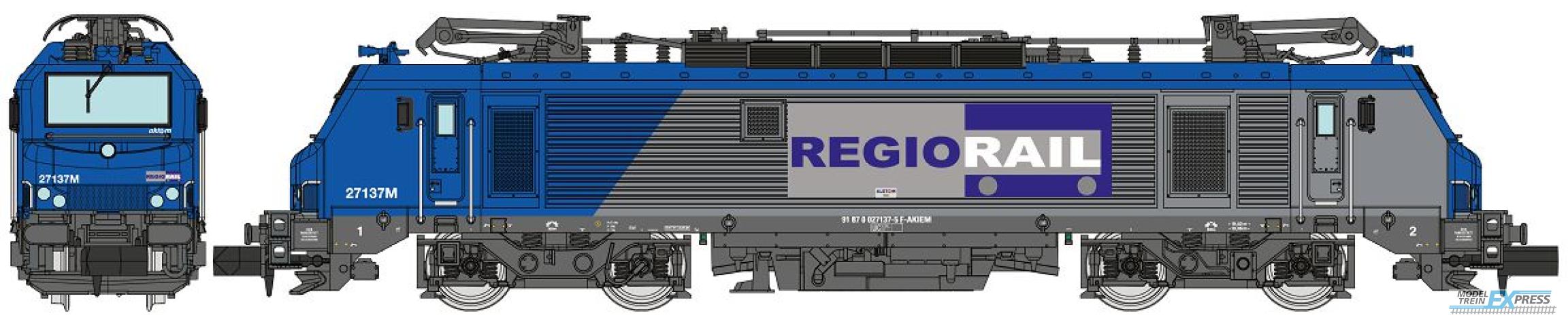 REE models NW-297 Electric locomotive BB 27137M, REGIO RAIL blue livery, Ep.VI