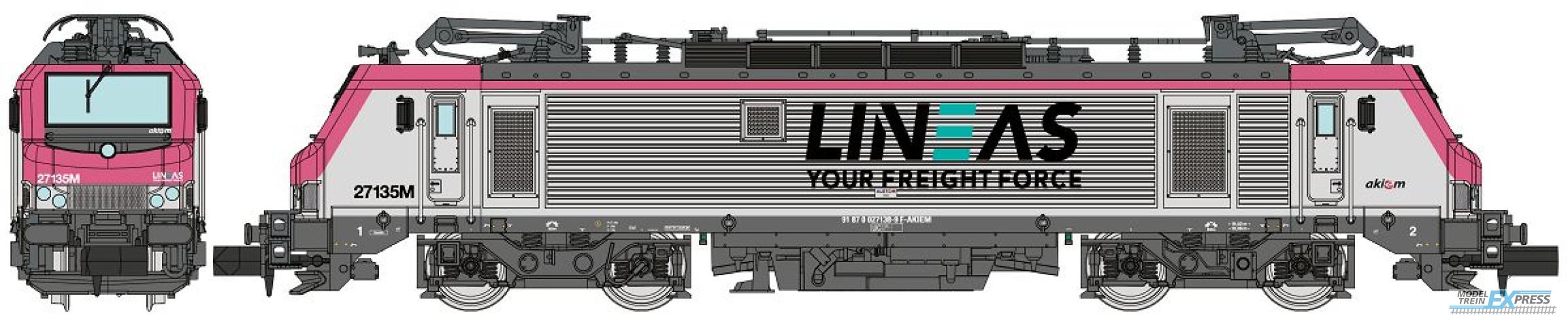REE models NW-299 Electric locomotive BB 27135M, LINEAS pink livery, Ep.VI