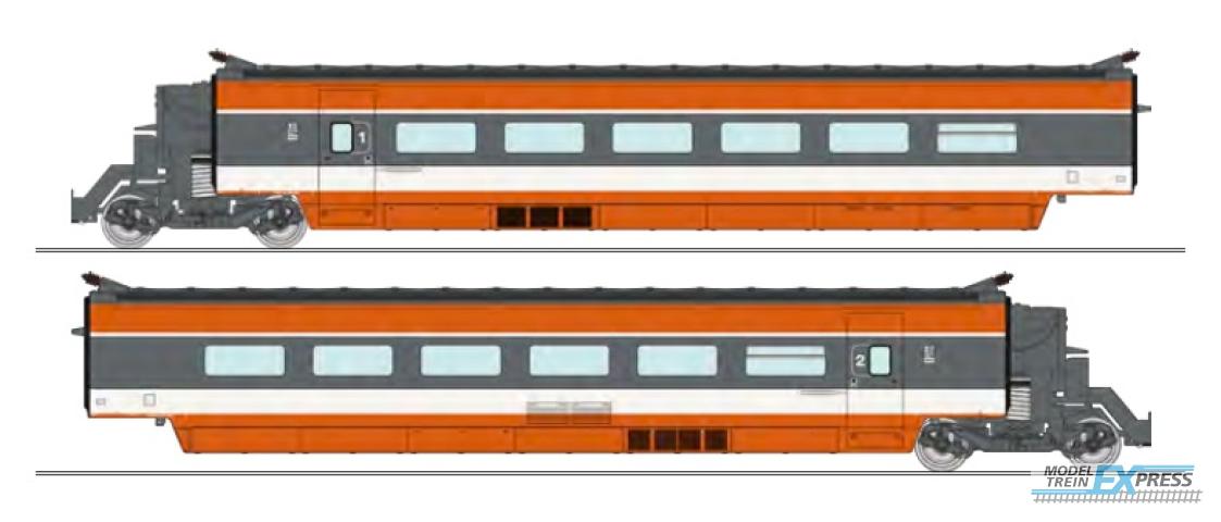 REE models TGV-003 TGV (2 units set : R3 + R7 coaches)