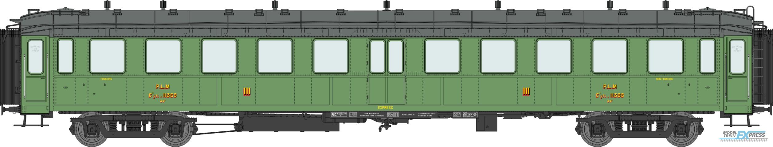 REE models VB-366 BACALAN Coach 3rd class C11yfi 11365 PLM Ep.II