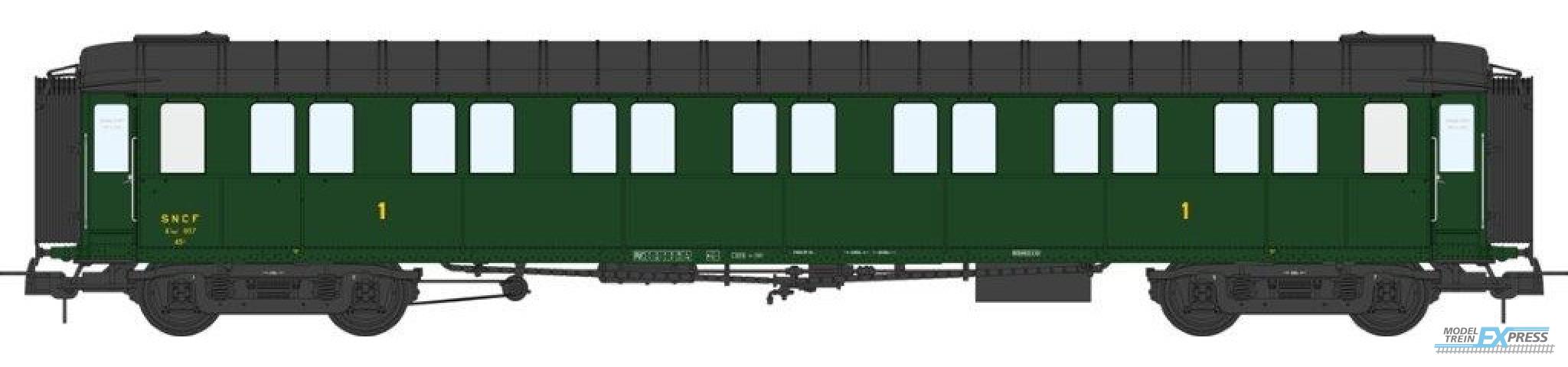 REE models VB-425 Metallic Cars Ex-PLM, A7 N° 607, green 306, SNCF Era III A
