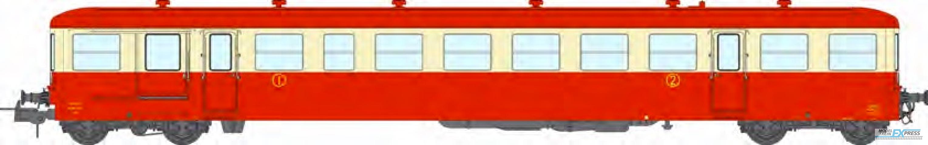 REE models VB-445AC XR-7377 Small van, corner light Red-Cream with Red Roof GRENOBLE Era IV AC 3 tracks