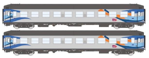 REE models VB-483 Set de 2 B9c9x TH Bleue Ep.V CROISIERE Logo Carmillon