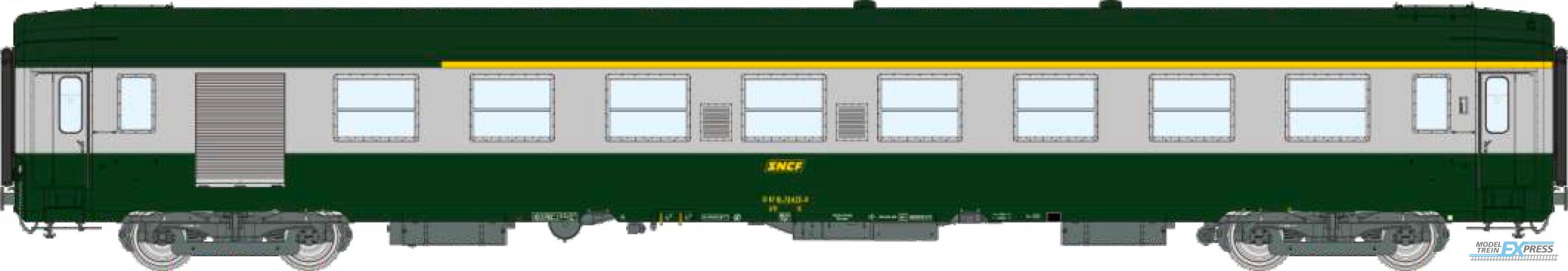 REE models VB-491 Voiture A7D Livrée C160 3ème série, Y24 sans frein magnétique, SNCF Ep.V