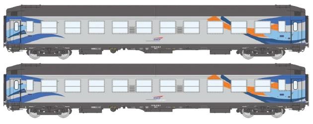 REE models VB-508 Set de 2 B9c9x TH Bleue Ep.V CROISIERE Logo Casquette