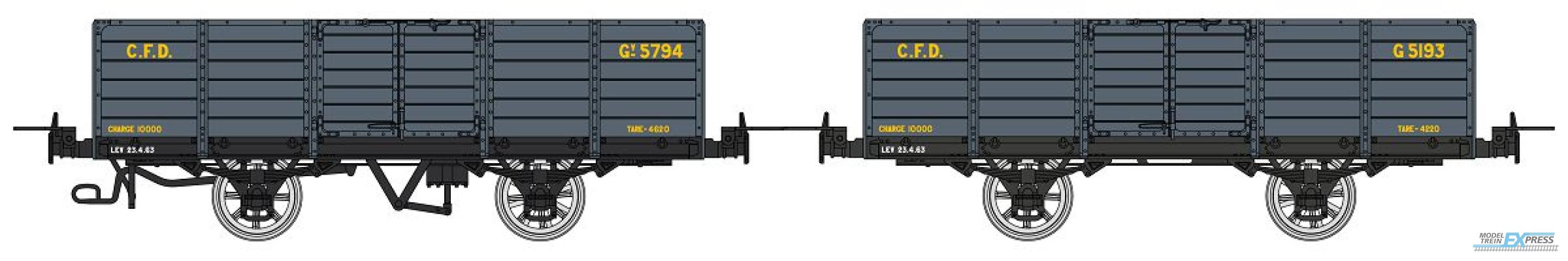 REE models VM-032 Set de 2 Gondola, Dark grey, Gv 5794 & G 5193