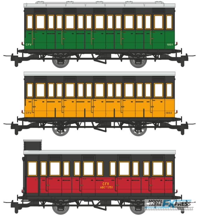 REE models VM-040 Set of 3 " CHICKEN CAGE " cars VIVARAIS Tourist Train