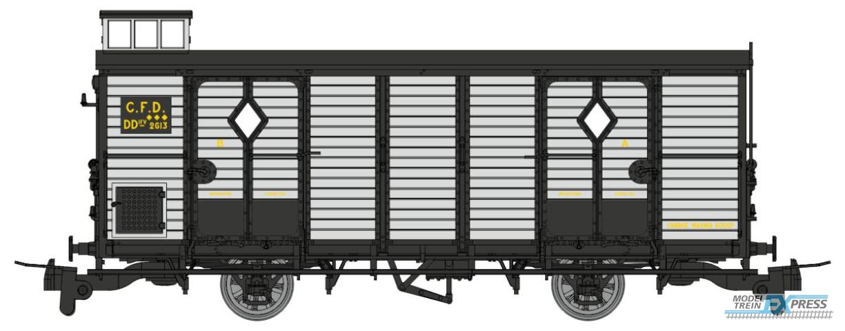 REE models VM-048 Luggage Cars CFD Light Grey-black metal n°2613 Era. II-III
