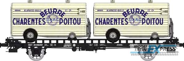 REE models WB-637 UFR double Era III HR 598216 black + 2 trailers CHARENTES-POITOU.