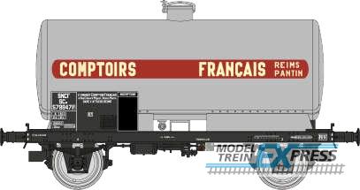REE models WB-712 Tank Wagon COMPTOIR FRANÇAIS, Grey, black frame, SNCF Era III
