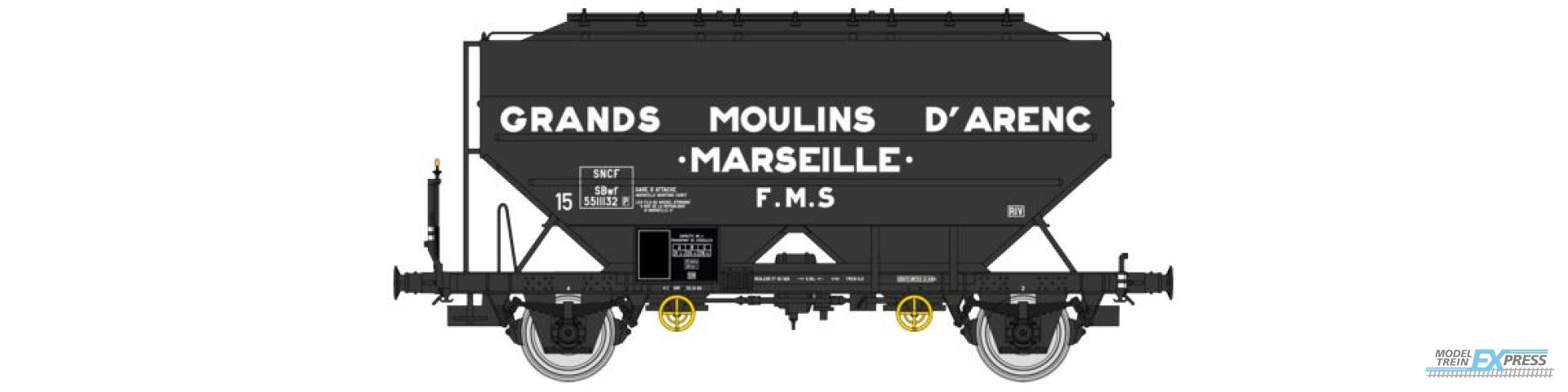REE models WB-726 Grain wagon « GRANDS MOULINS D'ARENC .MARSEILLE. », Era III