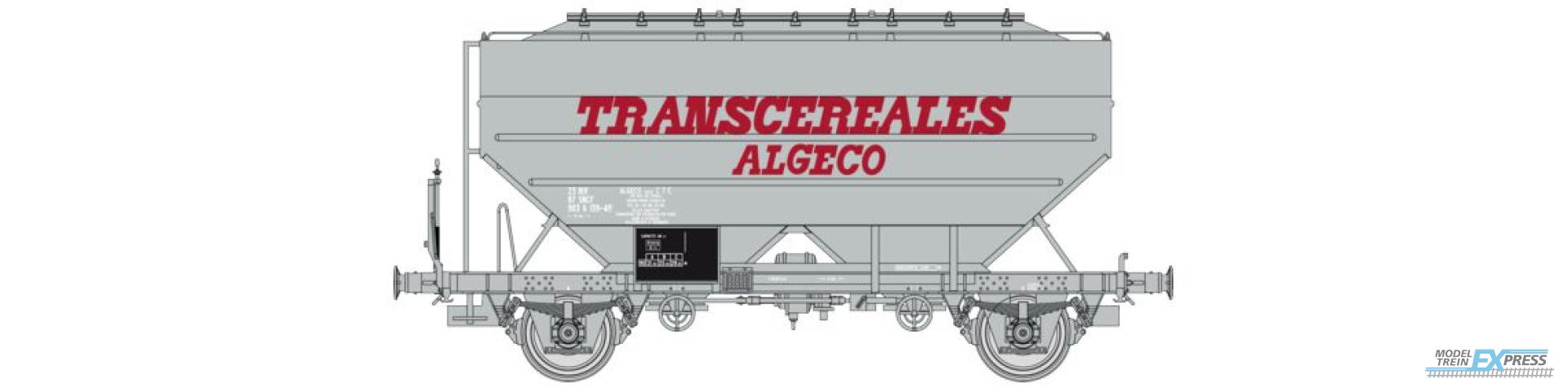 REE models WB-728 Grain wagon Transcéréales ALGECO, grey, Era IV