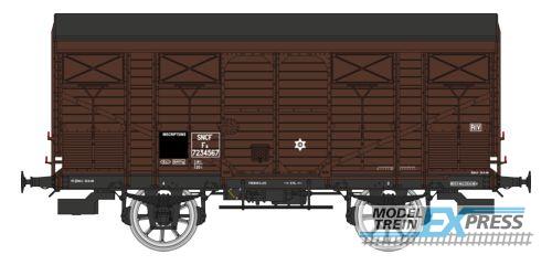 REE models WB-738 Vegetable wagon 14 T PLM brown wagon 540, N° Fa 7234567, SNCF Era III A