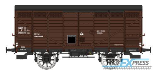 REE models WB-746 Vegetable wagon 1936 rebuilt PLM, N° IK 965974, brown 540 SNCF Era III A