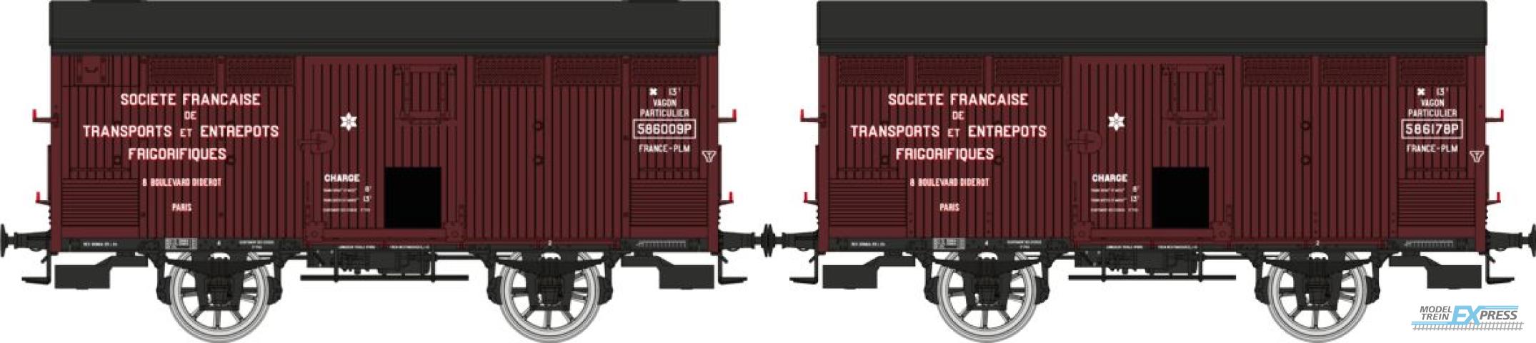 REE models WB-763 Set of 2 ISOTHERMES ex-Primeur, red Sideros, N° 586009P & 586178P, SFTEF FRANCE-PLM Era II