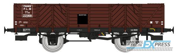 REE models WB-809 PLM Gondola 4 doors, wood, brown 530, TTw 225369 PLM Era II