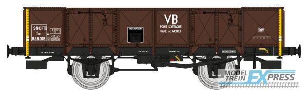 REE models WB-823 PLM Gondola 4 doors, steel, brown 540, Tw 958019 SNCF VB Era III B