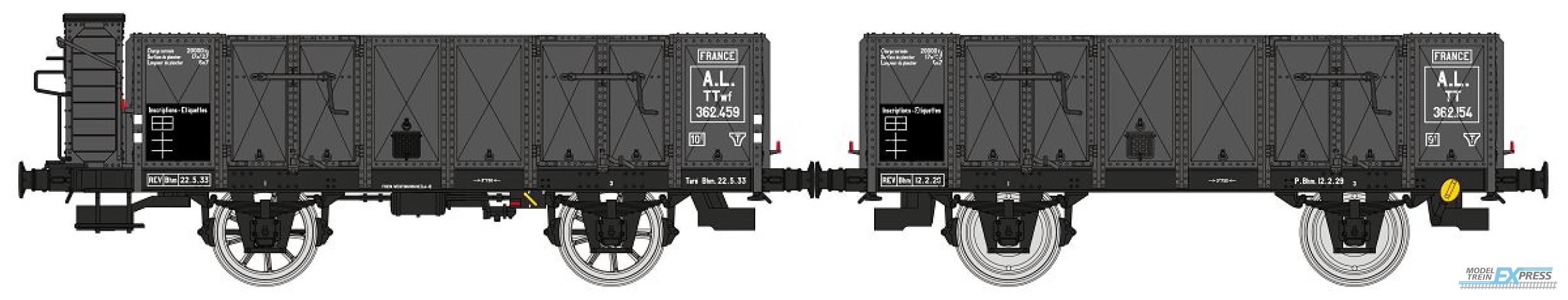 REE models WB-828 Set of 2 OCEM 19 Gondola, TTwf  362459 et TTwf  362459 AL Era II