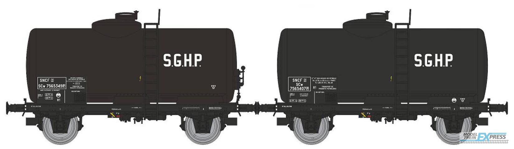 REE models WB-868 Set of 2 oil transport tank wagon SGHP Era. III