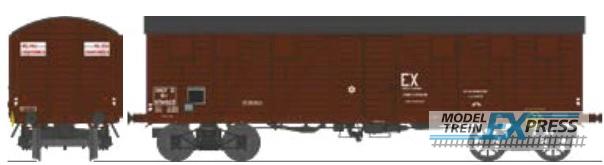 REE models WB-913 Covered goods wagon with 4 doors " EX ECONOMAT "SNCF Era. IIIb