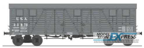 REE models WB-915 Covered goods wagon with 2 doors grey " MT "USA Era. II