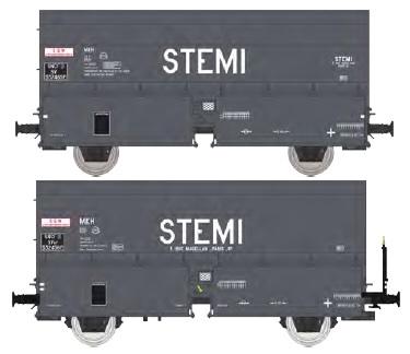 REE models WB-973 Set of 2 STEMI 56 Coke transport wagons "STEMI" Era III