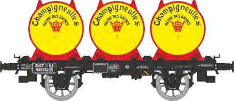 REE models WB-990 Beer transport tank wagon CHAMPIGNEULLES Period III