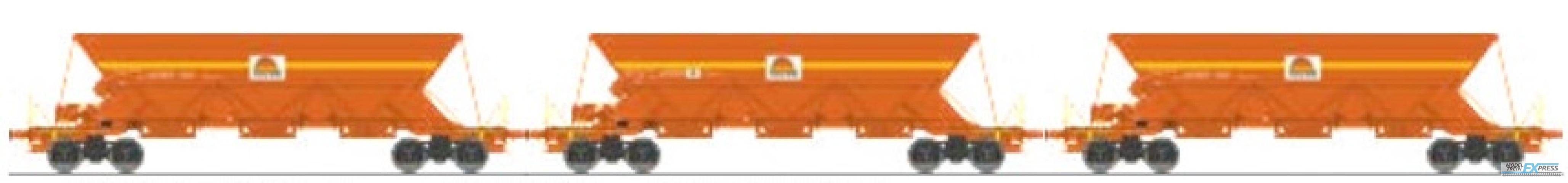 REE models WB-COLAS-1 Set of 3 Open hoppers EX Typ 1"COLAS RAIL" Era. VI