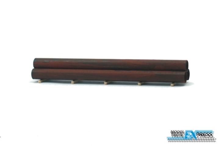 Redscale Wagonladingen 1072 3 Stahlrohre stark verrostet L x B x H ca. 140 x 16 x 17 mm