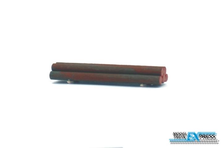 Redscale Wagonladingen 1105 5 x Walzstahl / Rundstahl gebündelt L x B x H ca. 69 x 18 x 11 mm