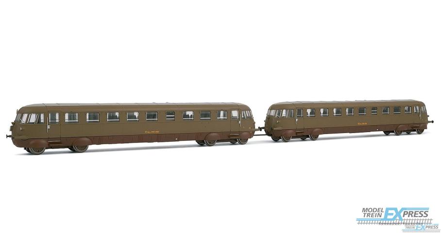 Rivarossi 2037 Set of 2 Diesel railcar ALn 556 1202 and ALn 556 1216 "Fiat" in original livery   FS