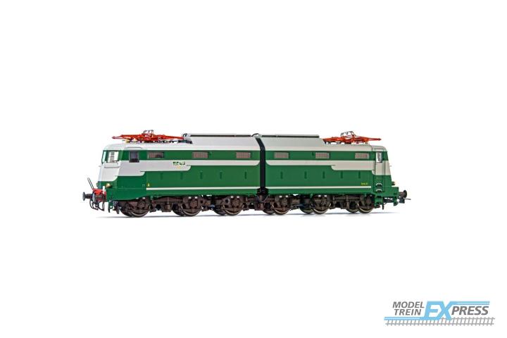Rivarossi 2740S FS, electric locomotive E 646 019 first series, verde magnolia / grigio nebbia livery, pantographs type 42LR, in original status, period III-IV, with DCC-sounddecoder