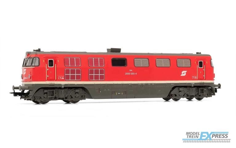 Rivarossi 2818S Diesel locomotive class 2050 red livery ÖBB period IV-V with DCC Sound
