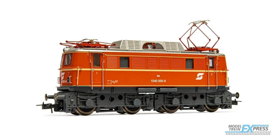 Rivarossi 2821D ÖBB, electric locomotive class 1040, vermillion livery, new logo and markings, period IV-V, with DCC  decoder