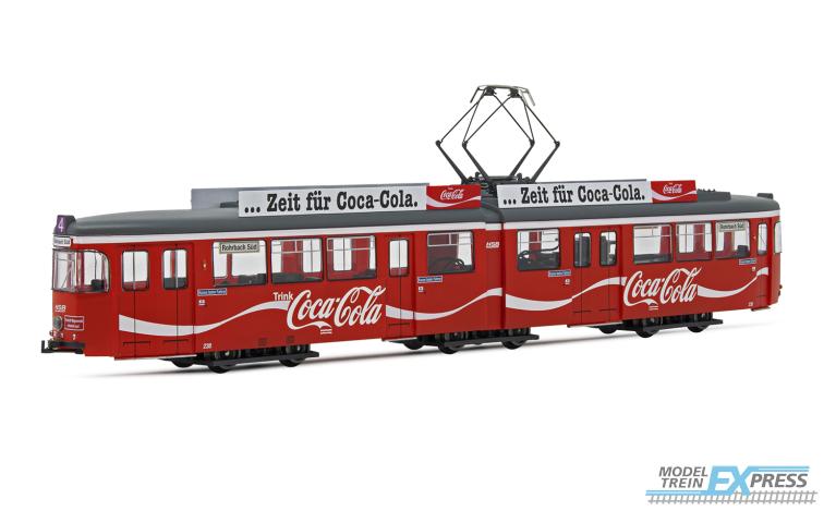 Rivarossi 2861 Tram, DUEWAG GT6, "Coca-Cola", red livery, period IV-V