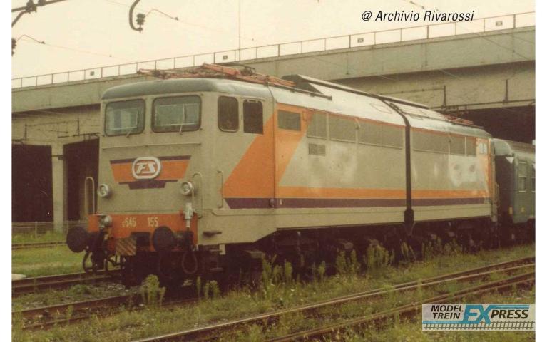 Rivarossi 2871 FS electric locomotive E 646 2nd series Navetta MDVC livery dark grey roof ep IVb