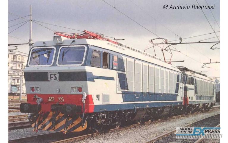 Rivarossi 2875 FS, 2-units pack electric locomotives E.633 200 series, blue/grey livery, ep. IV-V