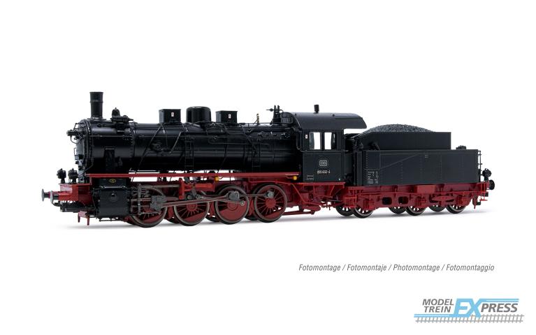 Rivarossi 2892S DB, steam locomotive 055 632-4, black/red livery, ep. IV, with DCC sound decoder