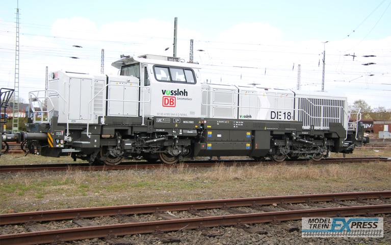 Rivarossi 2920S DB/NordRail, Vossloh DE 12 diesel locomotive, grey livery, with DCC sound decoder