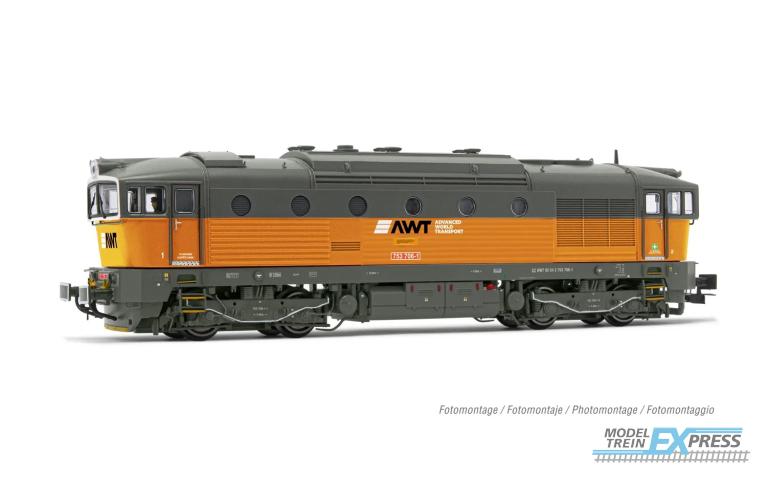 Rivarossi 2928S AWT 4-axle diesel locomotive class D7537 orange grey DCC