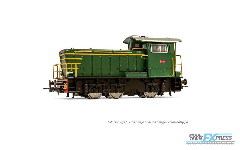 Rivarossi 2931 FS, diesel shunting locomotive class 245, green with yellow stripes, without side handrails, ep. IV