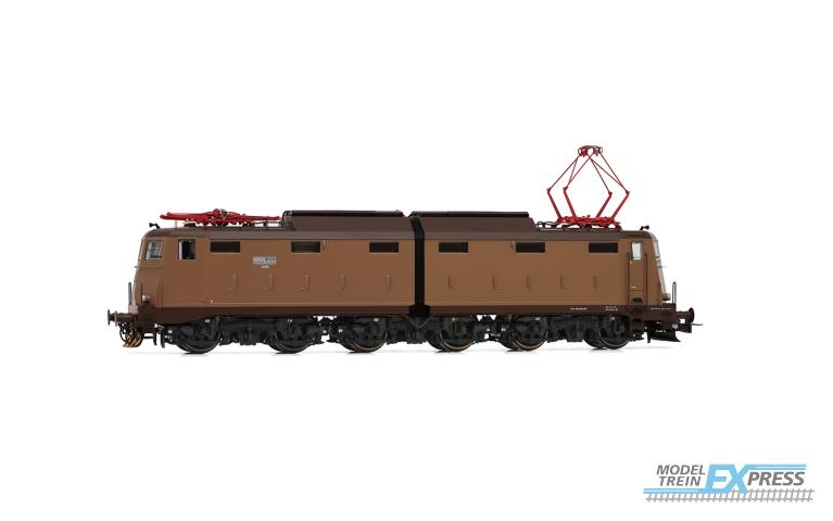 Rivarossi 2933S FS, 6-axle electric locomotive E.645 1st series, castano/isabella livery, simplified FS logo, pantographs 52, ep. IV-V, with DCC sound decoder